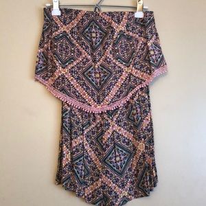 Patterned romper